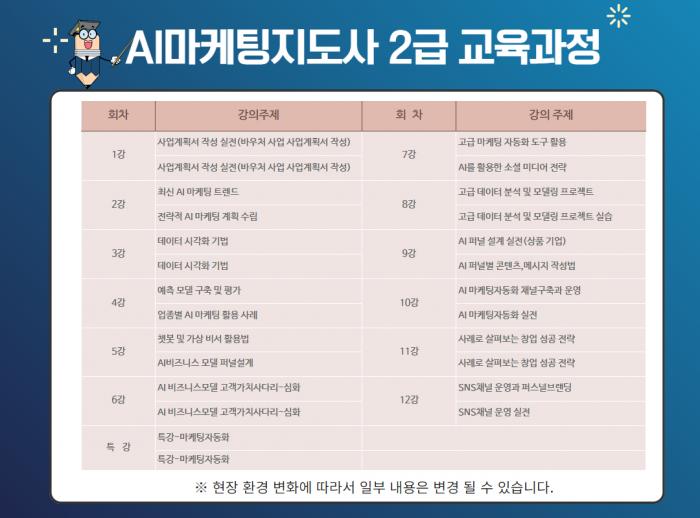 AI마케팅지도사 교육과정